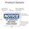 Signmission No Smocks Beyond This Point OSHA Notice Sign, Aluminum, 14in W x 10in L, 2PK OS-2PACK-NS-A-1014-L-14798 - alternate 7